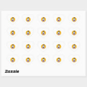 Halloween - gezicht hart sticker (Vel)