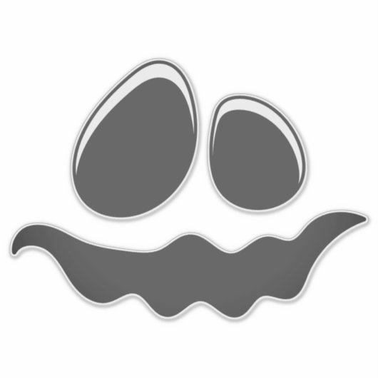 Halloween Gezicht Stickers & Labels (Voorkant)