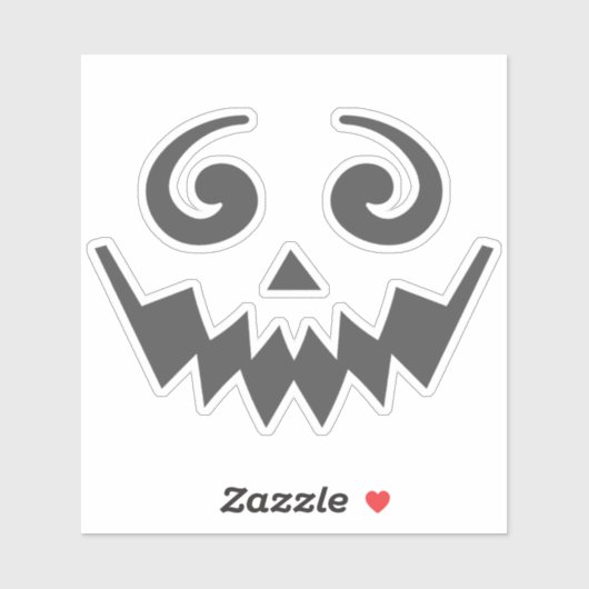 Halloween Gezicht Stickers & Labels (Vel)