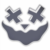 Halloween Gezicht Stickers & Labels (Voorkant)