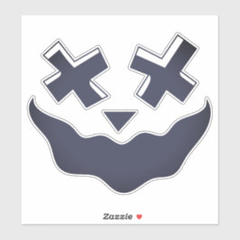 Halloween Gezicht Stickers & Labels