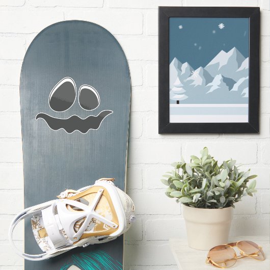 Halloween Gezicht Stickers & Labels (Snowboard)