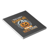 Halloween Gezondheid Docent Enge Pompoen Kraai Notitieblok (Schuin)