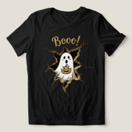 Halloween Gheost Nep Glitter Tri-Blend Shirt