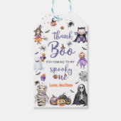 Halloween Ghost 1e Verjaardagsfeest Cadeaulabel (Voorkant)