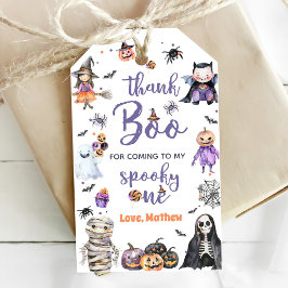 Halloween Ghost 1e Verjaardagsfeest Cadeaulabel