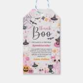 Halloween Ghost 1e Verjaardagsfeest Cadeaulabel (Voorkant)