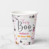Halloween Ghost 1e Verjaardagsfeest Papieren Bekers (Voorkant)