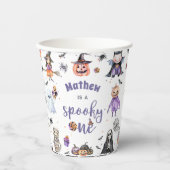 Halloween Ghost 1e Verjaardagsfeest Papieren Bekers (Voorkant)