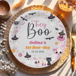 Halloween Ghost 1e Verjaardagsfeest Papieren Bordje