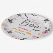 Halloween Ghost 1e Verjaardagsfeest Papieren Bordje (Gekanteld)