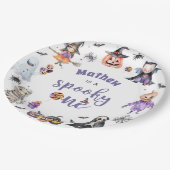 Halloween Ghost 1e Verjaardagsfeest Papieren Bordje (Gekanteld)