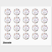 Halloween Ghost 1e Verjaardagsfeest Ronde Sticker (Vel)