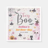 Halloween Ghost 1e Verjaardagsfeest Servet (Voorkant)