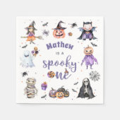 Halloween Ghost 1e Verjaardagsfeest Servet (Voorkant)