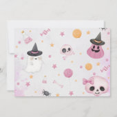 Halloween Ghost 2e Verjaardag Party Foto Kaart (Achterkant)