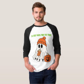 Halloween Ghost 3/4 Sleeve Shirt (Voorkant volledig)