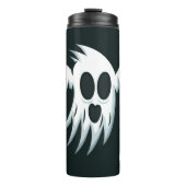 Halloween Ghost aangepaste naam tumbler Thermosbeker (Voorkant)