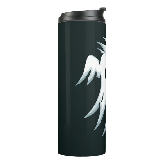 Halloween Ghost aangepaste naam tumbler Thermosbeker (Gedraaid links)