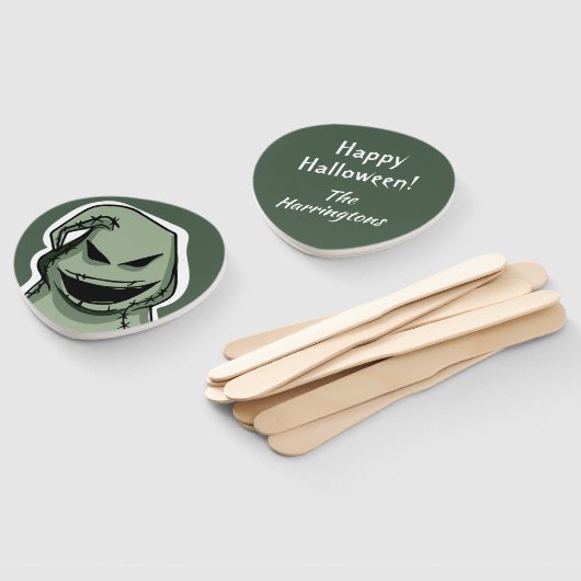 Halloween Ghost aangepaste tekst hand fan set Handwaaier (Niet-gemonteerd)
