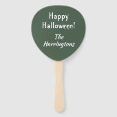 Halloween Ghost aangepaste tekst hand fan set Handwaaier (Achterkant)