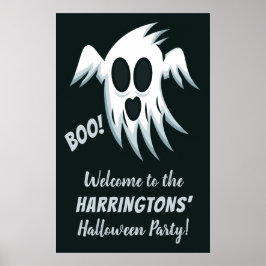 Halloween Ghost aangepaste tekst party poster
