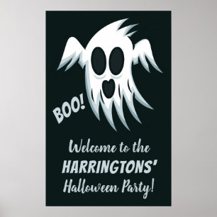 Halloween Ghost aangepaste tekst party poster