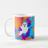 Halloween Ghost Abstracte vakantie Mok (Links)