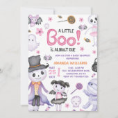 Halloween Ghost Baby Girl Shower Party Kaart (Voorkant)