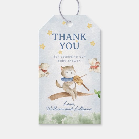 Halloween Ghost Baby shower Bedankt Label Cadeaulabel (Voorkant)