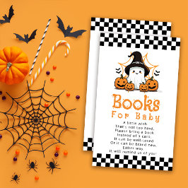 Halloween Ghost Baby shower Boeken voor Baby Informatiekaartje
