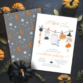 Halloween Ghost Baby shower Clothesline Kaart