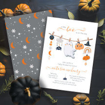 Halloween Ghost Baby shower Clothesline