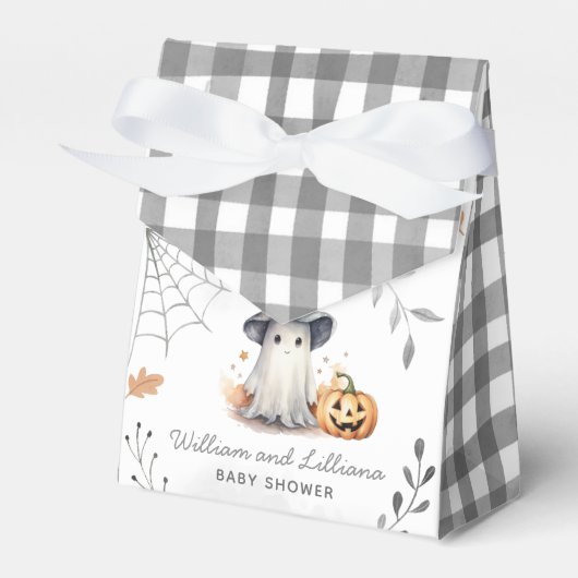 Halloween Ghost Baby shower Favoriete Box Bedankdoosjes (Voorkant Zijde)