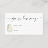 Halloween Ghost Baby shower Guessing Game Kaart (Voorkant)