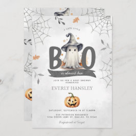 Halloween Ghost Baby shower Invitation Kaart