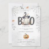 Halloween Ghost Baby shower Invitation Kaart (Voorkant)
