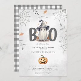 Halloween Ghost Baby shower Invitation Kaart