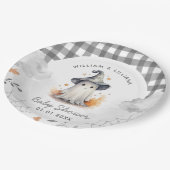 Halloween Ghost Baby shower Papieren Bordje (Gekanteld)