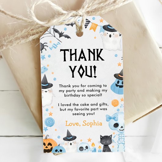 Halloween Ghost Baby shower Party Cadeaulabel