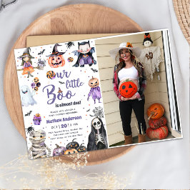 Halloween Ghost Baby shower Party Foto Kaart