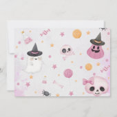 Halloween Ghost Baby shower Party Foto Kaart (Achterkant)