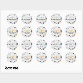 Halloween Ghost Baby shower Party Ronde Sticker (Vel)