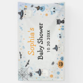 Halloween Ghost Baby shower Party Spandoek (Verticaal)