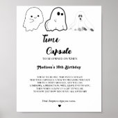 Halloween Ghost baby shower tijd Capsule Poster (Voorkant)