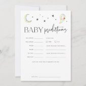 Halloween Ghost Baby shower Voorspellingen Game Ka Kaart (Voorkant)