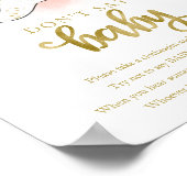 Halloween Ghost Baby shower Zeg geen Baby Sign Poster (Hoek)