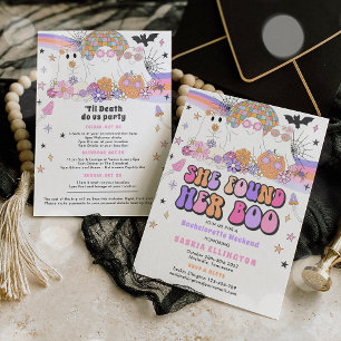 Halloween Ghost Bachelorette Ze vond haar boek Kaart