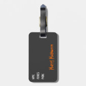Halloween Ghost Bagagelabel (Achterkant verticaal)