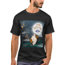 Halloween Ghost Bat Spiders T-shirt